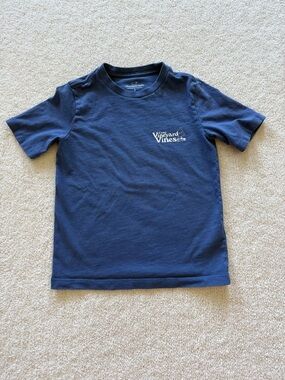 Vineyard Vines Boys’ Camp Signs Short Sleeve T-Shirt 100% Cotton Size 6